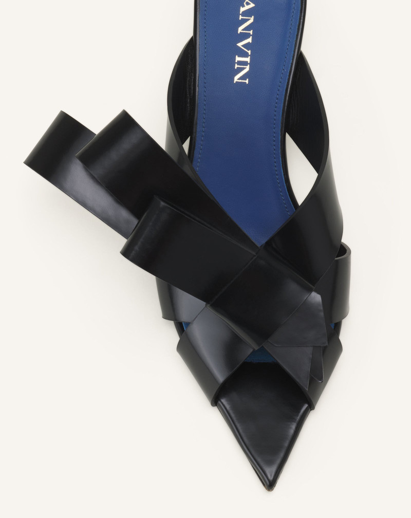 CADEAU LEATHER MULES WITH HEEL 5