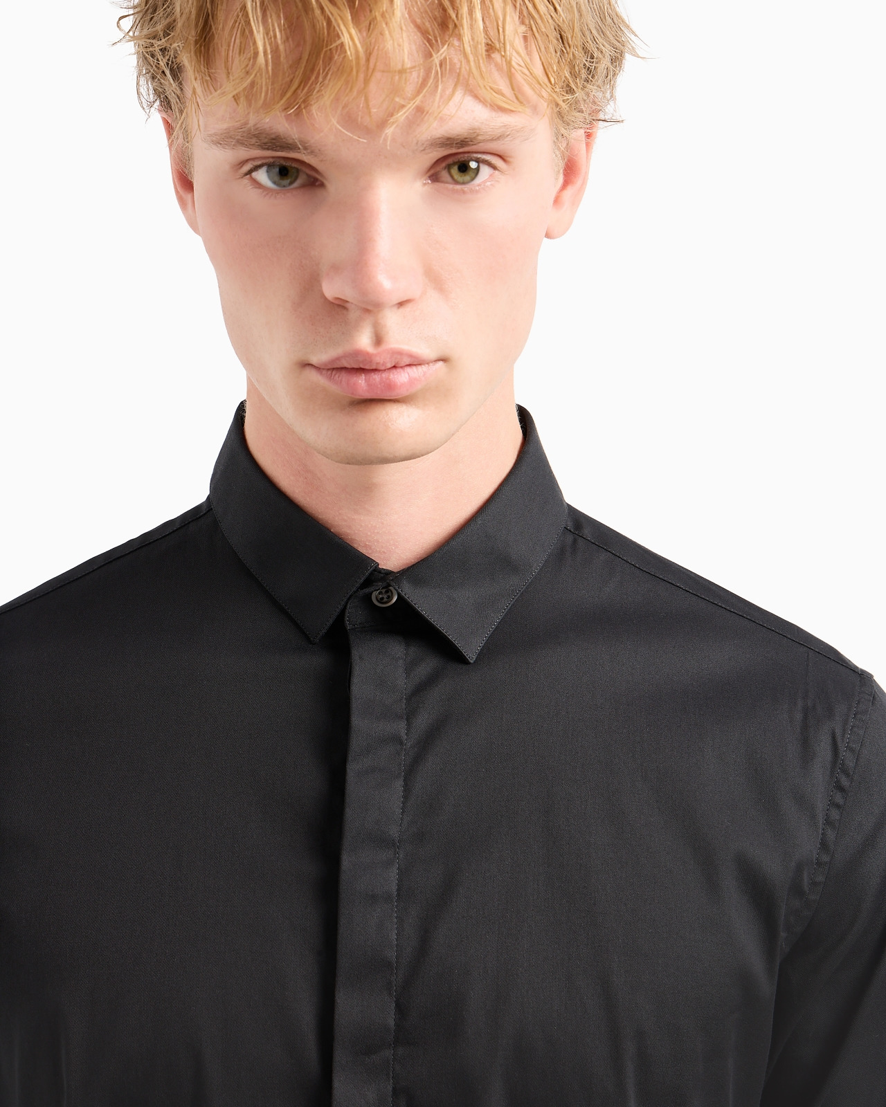 Lightweight comfortable satin slim-fit shirt - 5