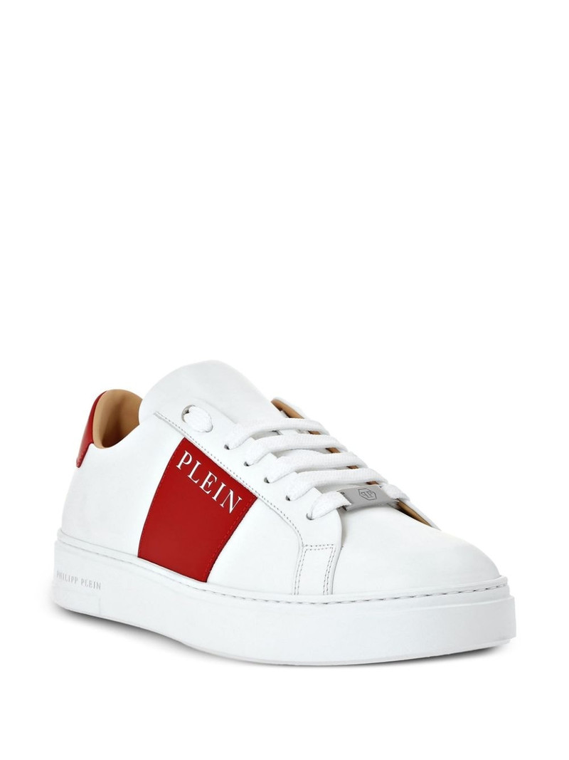 PHILIPP PLEIN logo-print nappa leather sneakers outlook
