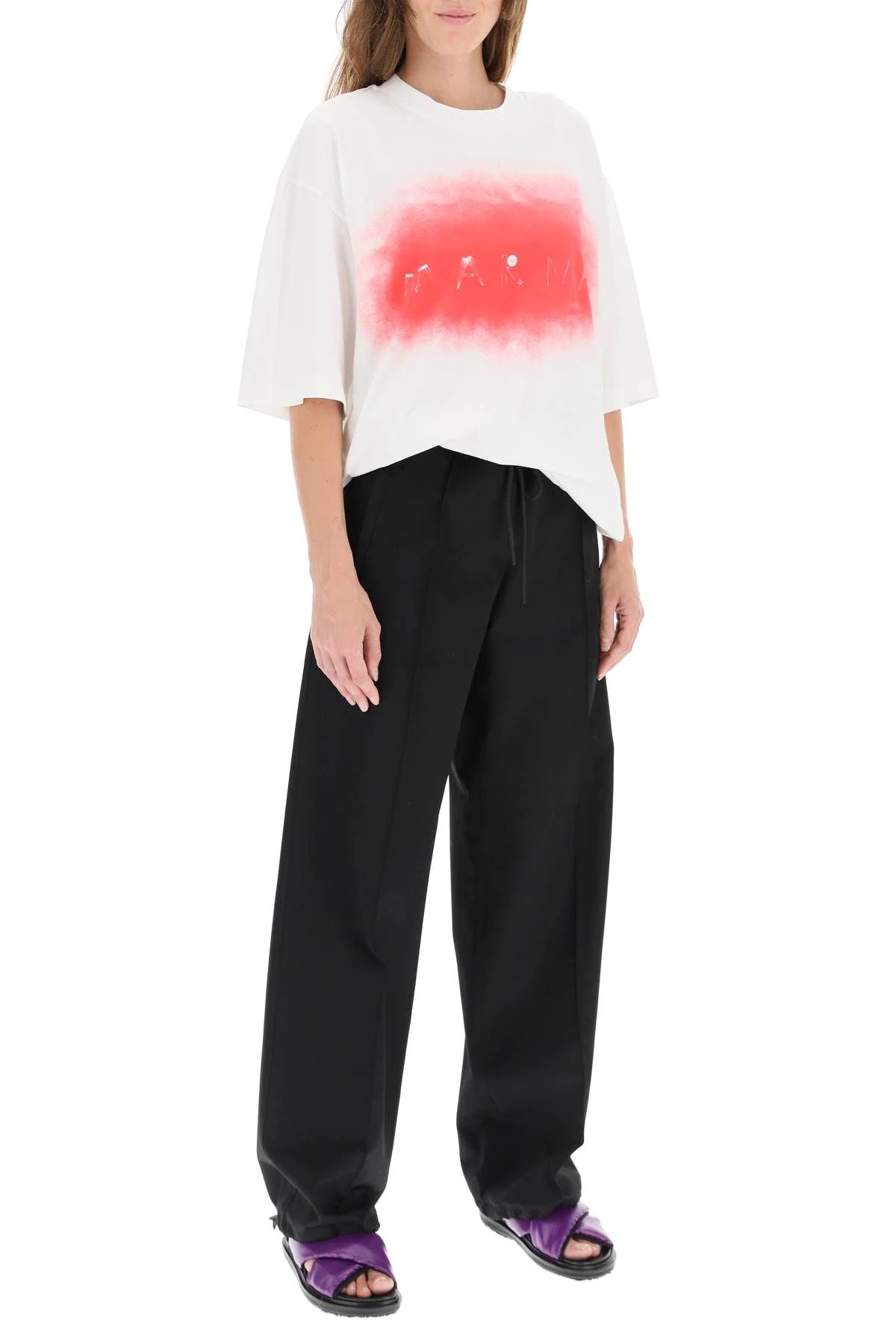 SPRAY PRINT OVERSIZED T-SHIRT - 2