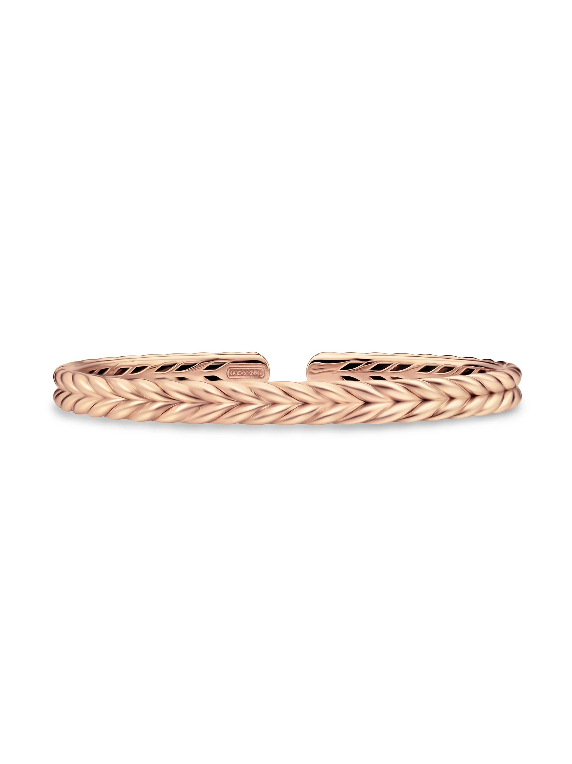 Men's Chevron Flex Bracelet in 18K Rose Gold, 6.4MM - Rose Gold - 1