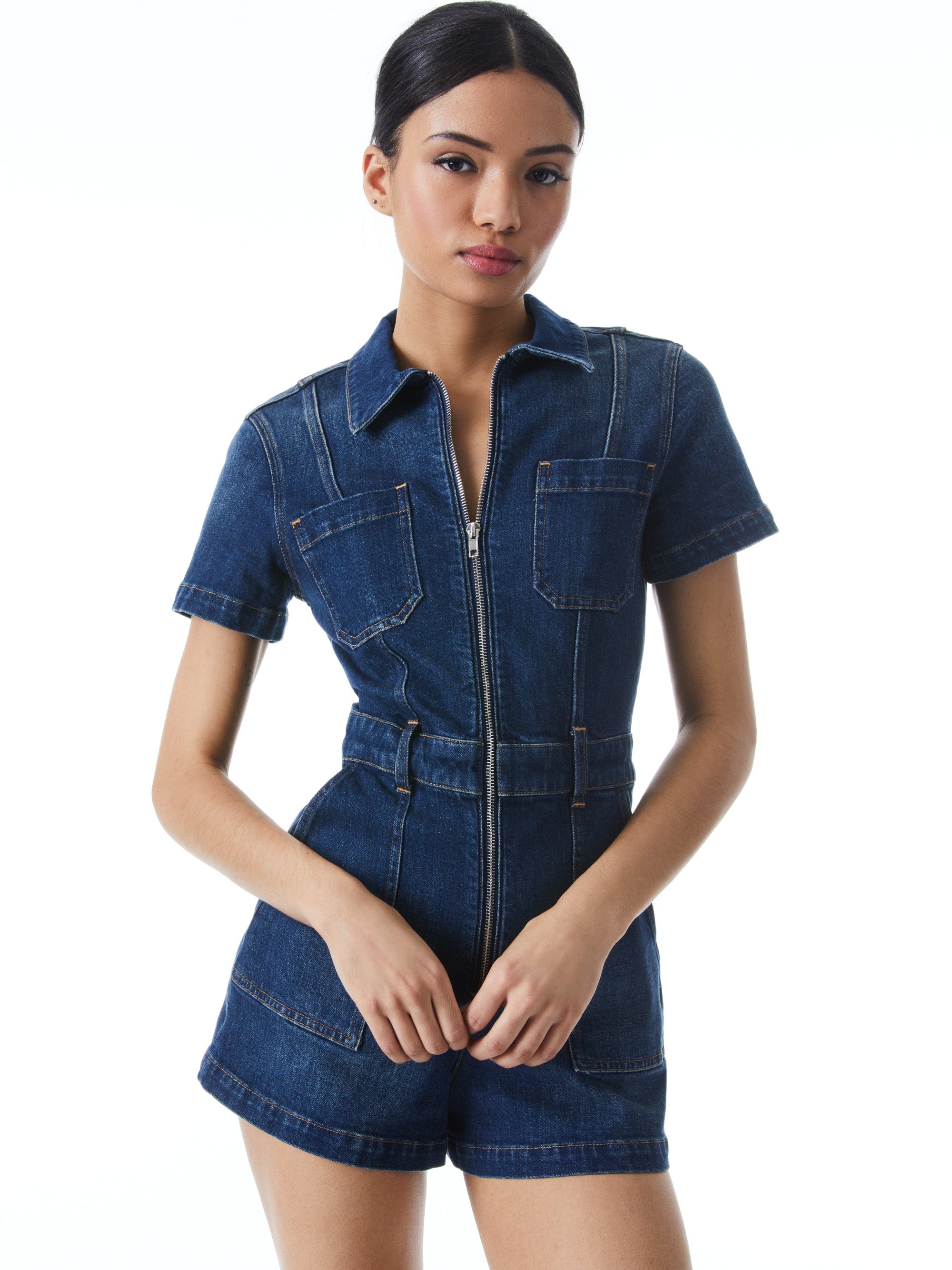 GORGEOUS DENIM ROMPER - 1