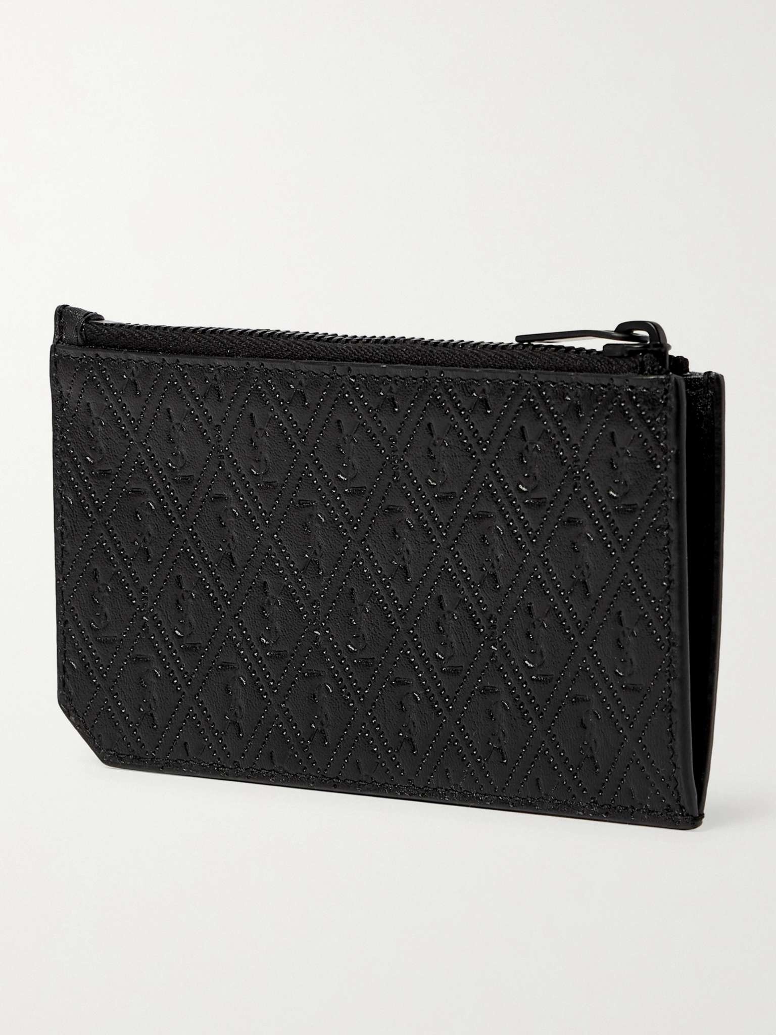 Monogram-Debossed Leather Cardholder - 3