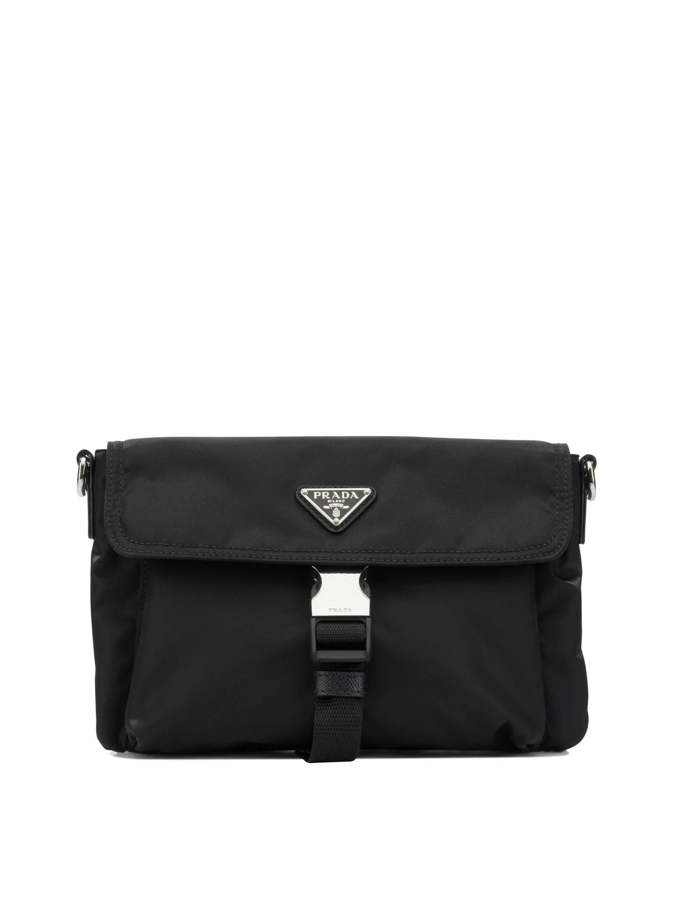 Prada Small Re-Nylon Crossbody Bag Black - 1