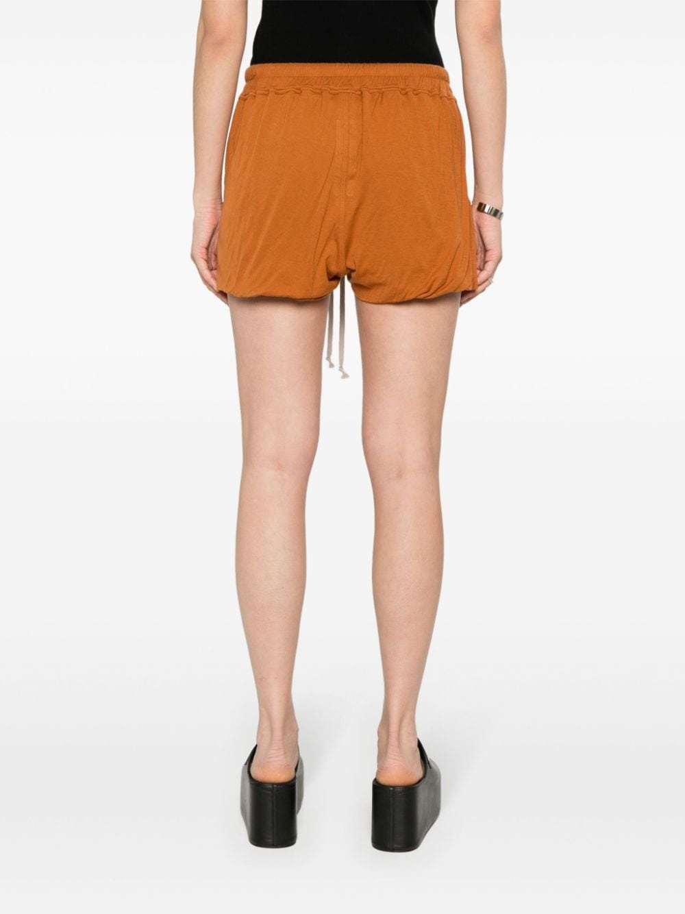 side-slits jersey shorts - 4