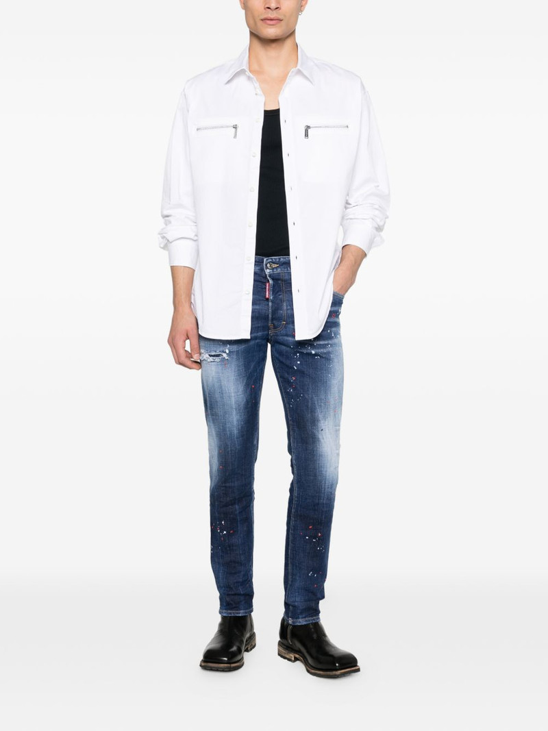 DSQUARED2 Skater distressed paint jeans outlook
