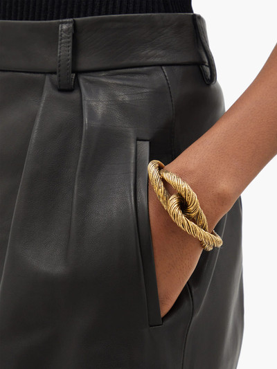 SAINT LAURENT Twisted interlocking cuff outlook