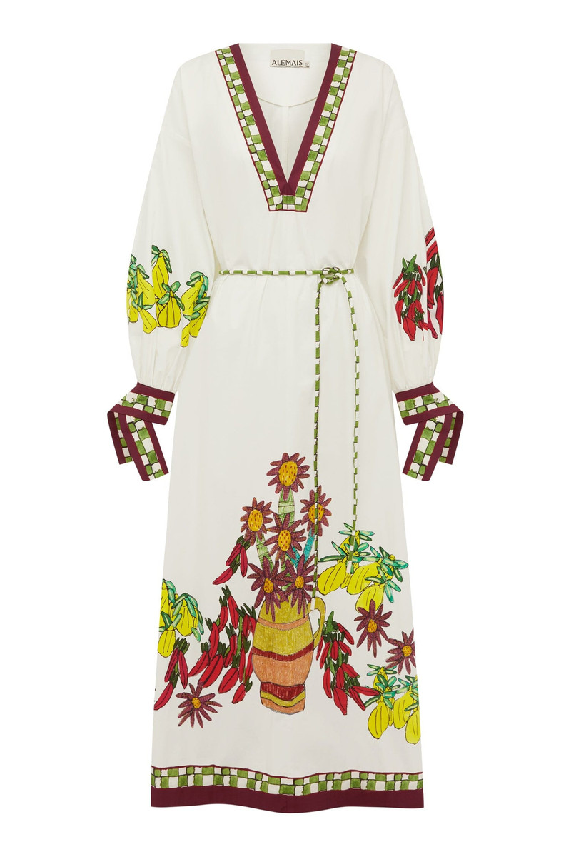 Katerina V Neck Midi Dress 1