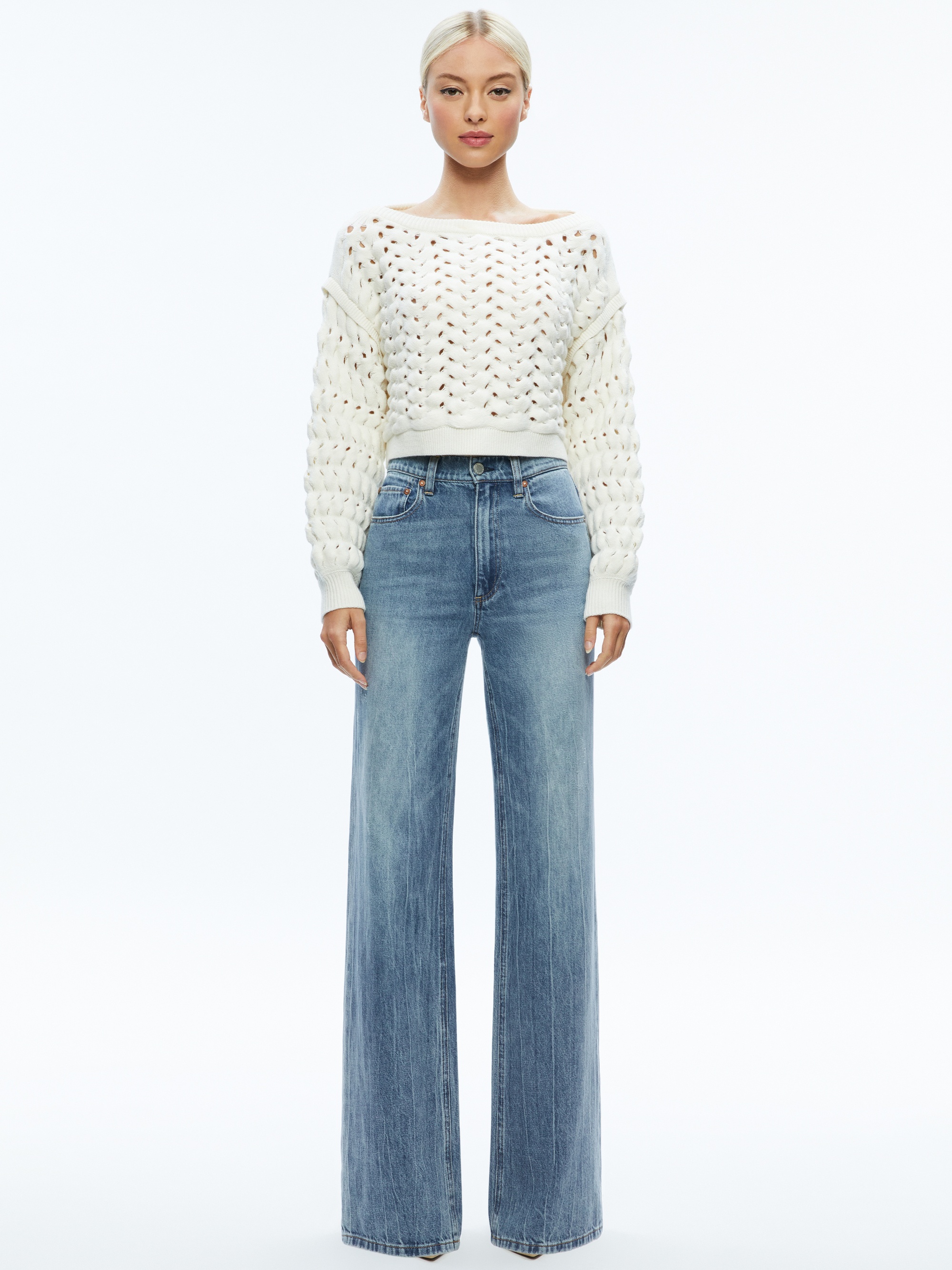 ALLENE CABLE KNIT CREWNECK - 4