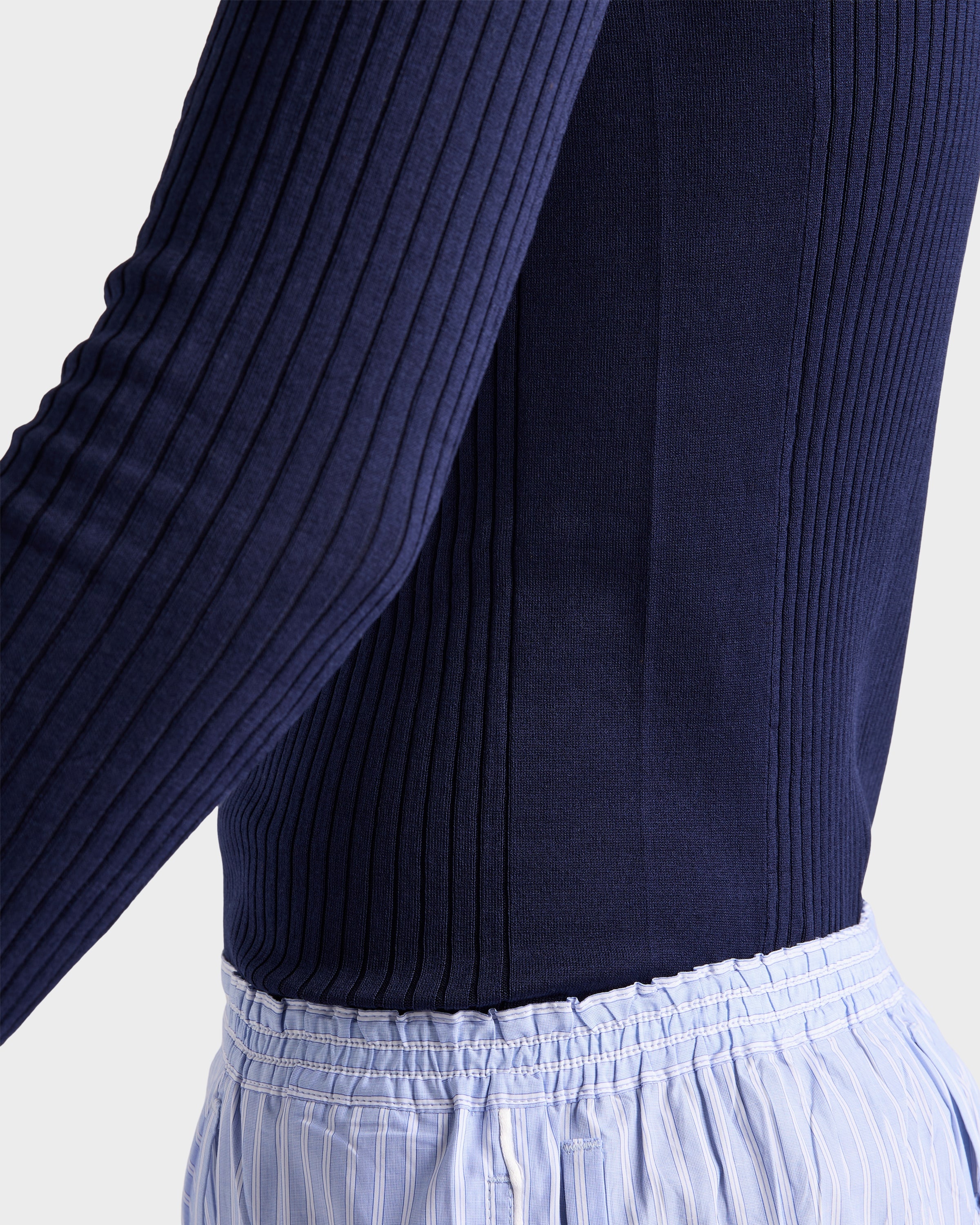 Ribbed cotton crew-neck sweater - 6