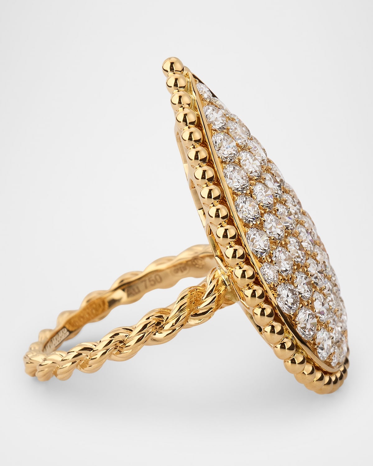 Serpent Boheme XL 18K Yellow Gold Diamond Ring - 4