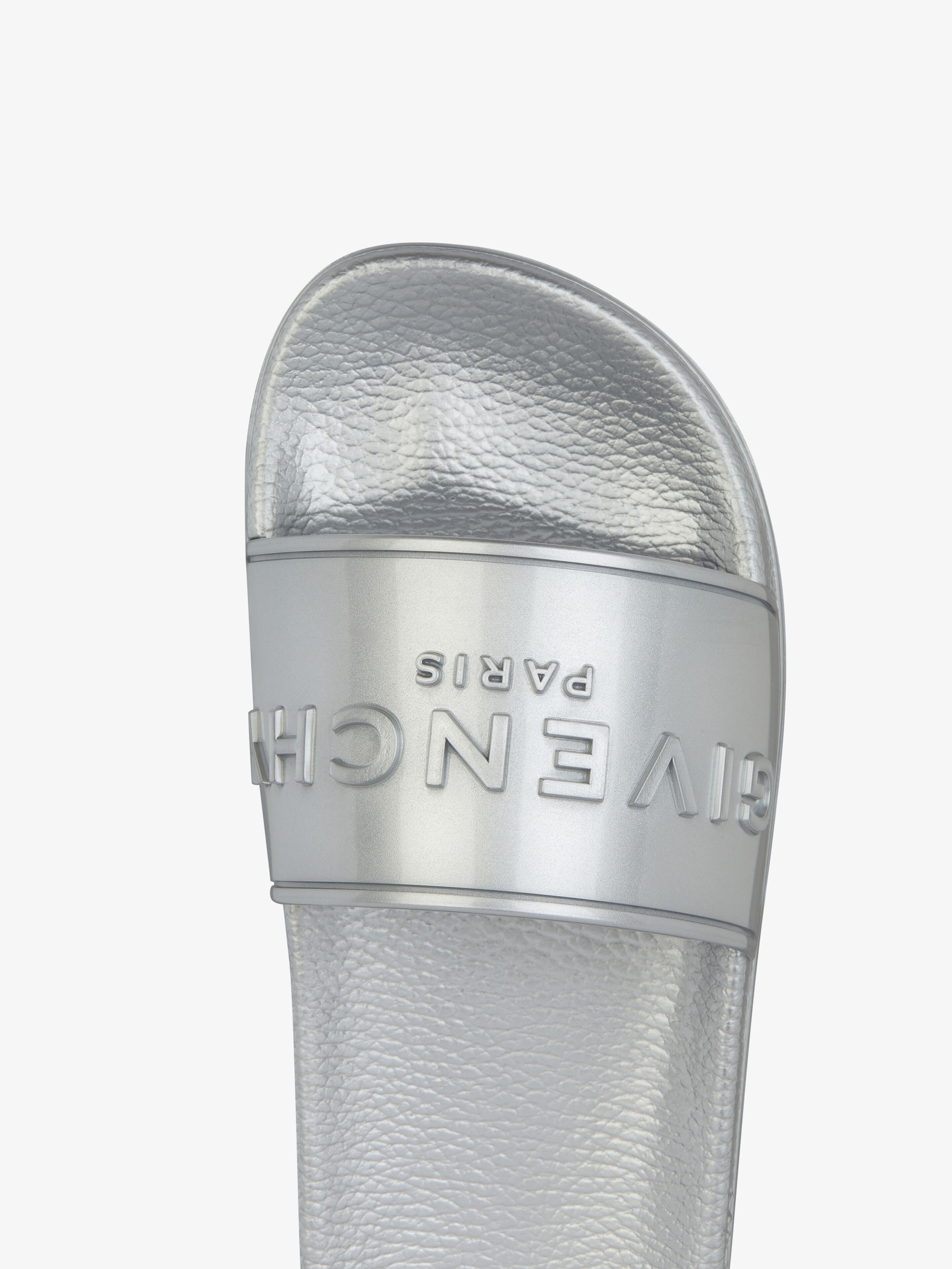 SLIDE FLAT SANDALS IN RUBBER - 6