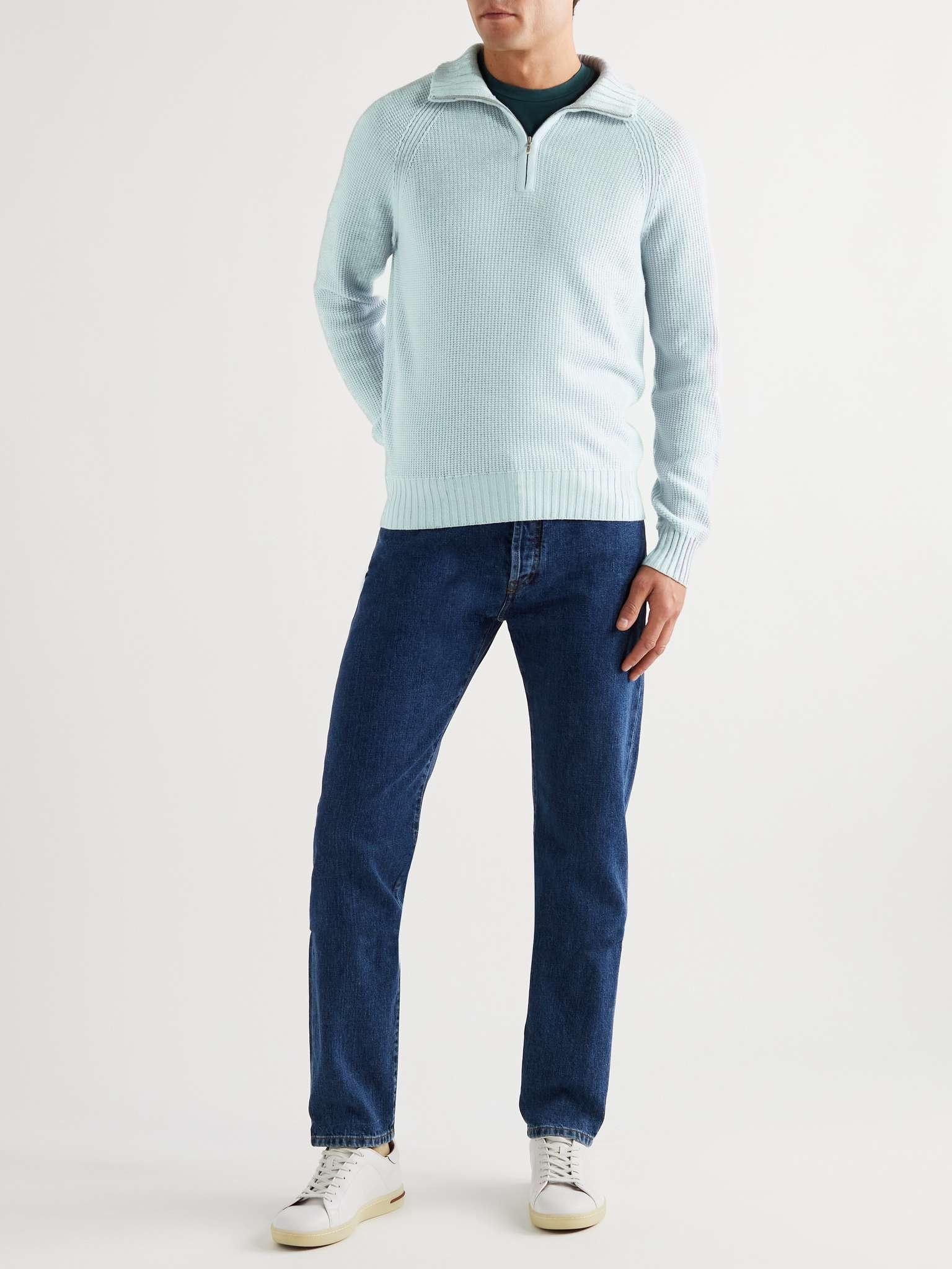 Roadster Mezzocollo Half-Zip Cashmere Sweater - 2