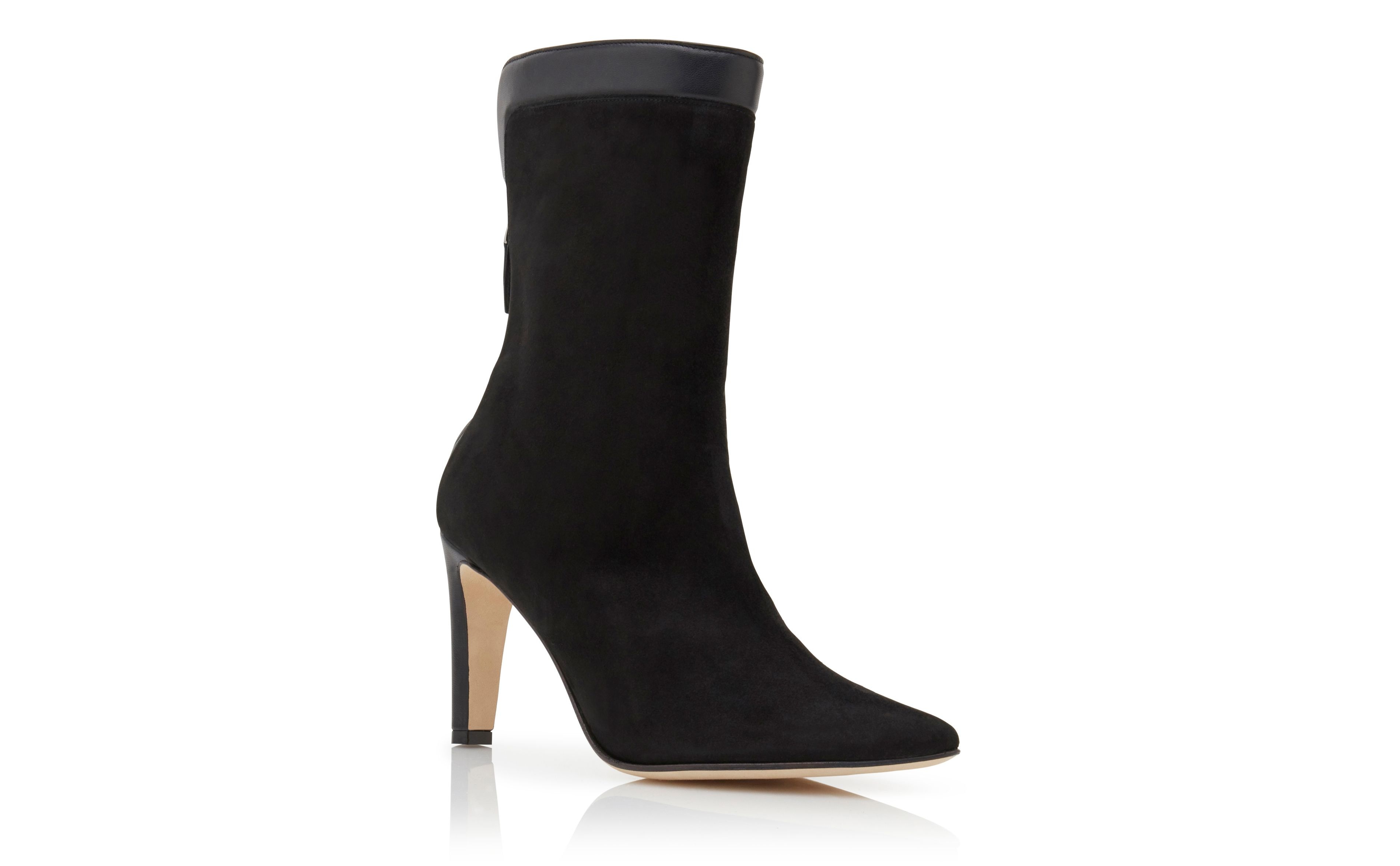 Black Suede Ankle Boots - 3