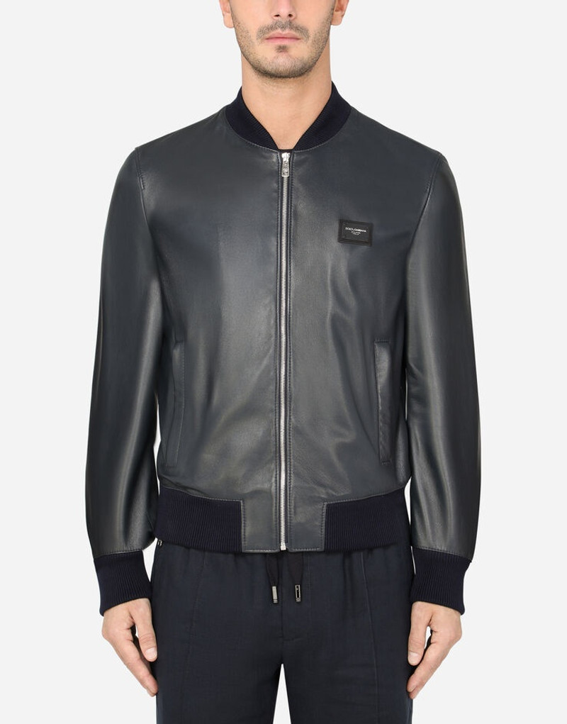 브랜드 판이있는 Lambskin 재킷 1