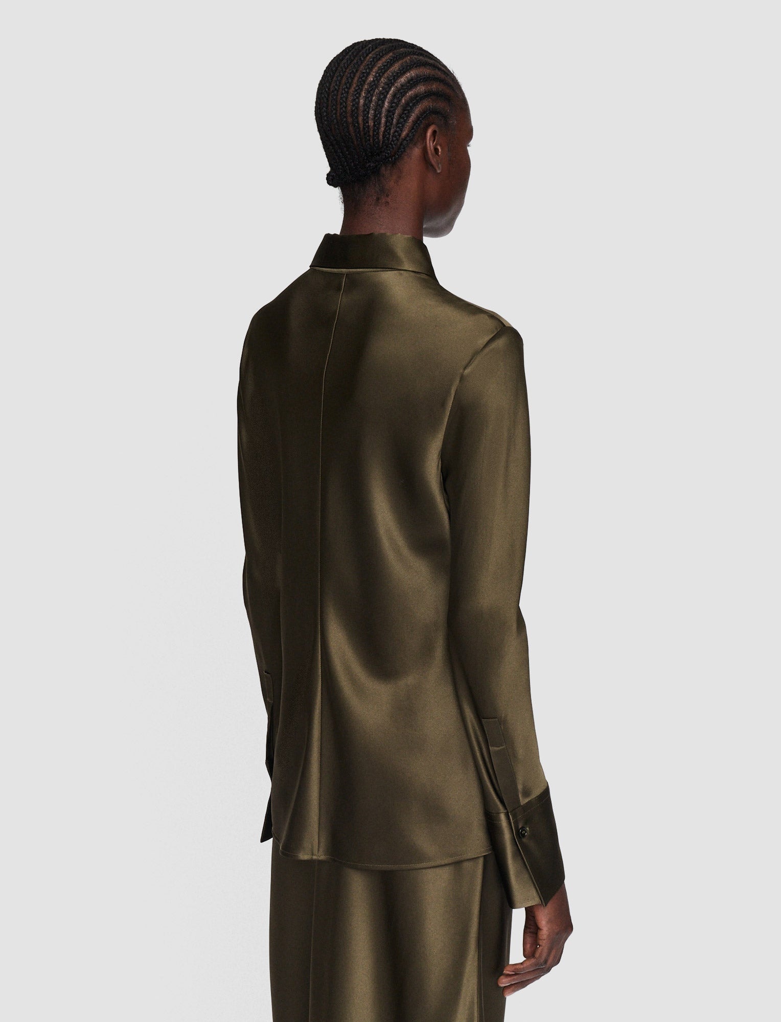 Silk Satin Brunel Blouse - 4