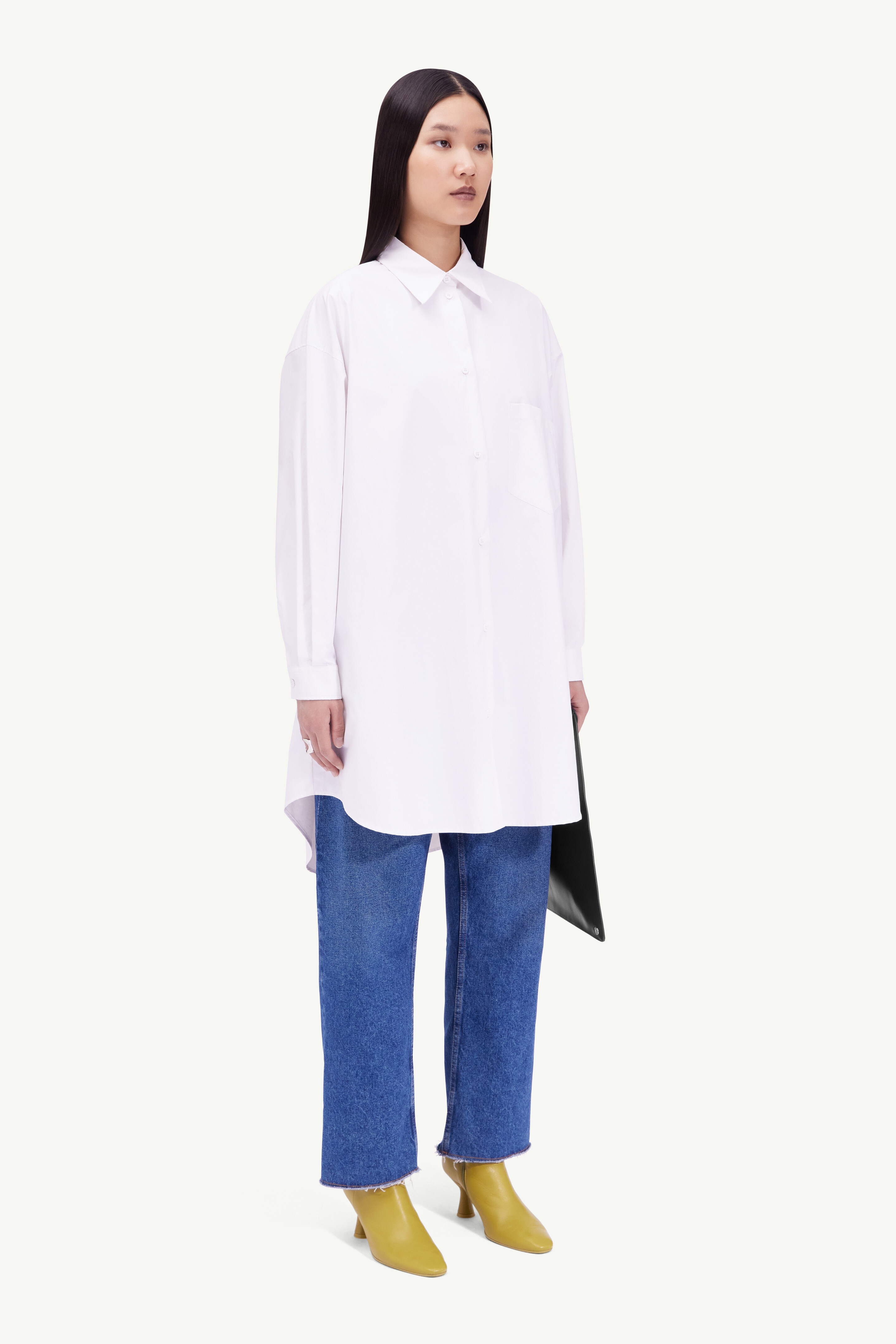 Coated cotton shirt dress - 3