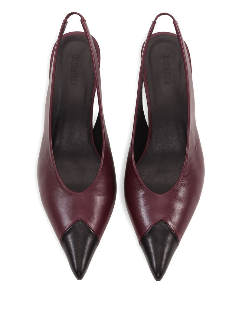 ROTATE slingback leather pumps outlook