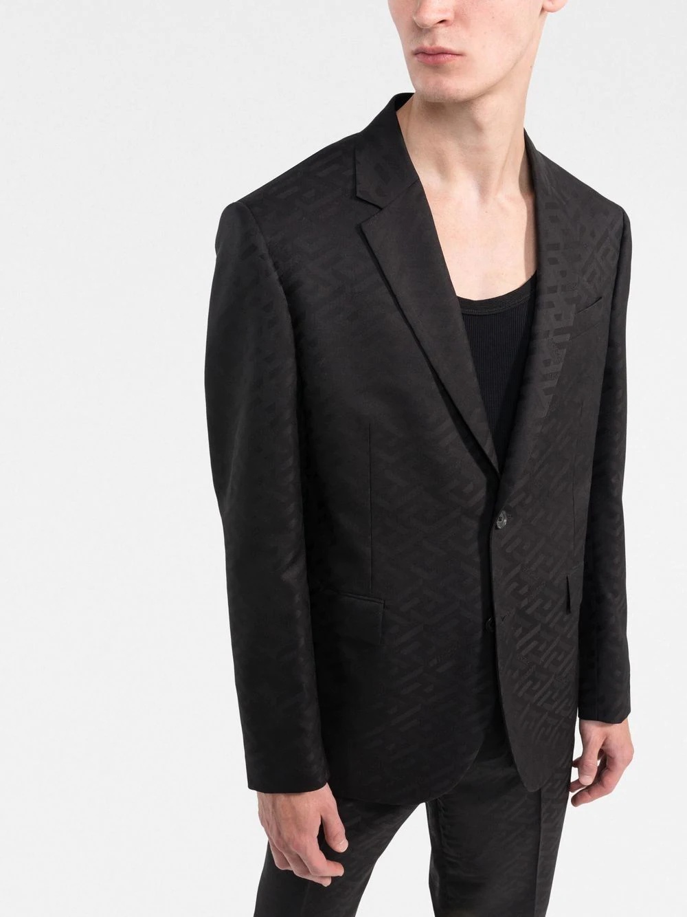 La Greca single-breasted wool blazer - 3