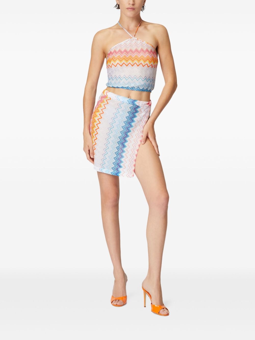 zigzag-knit top - 3