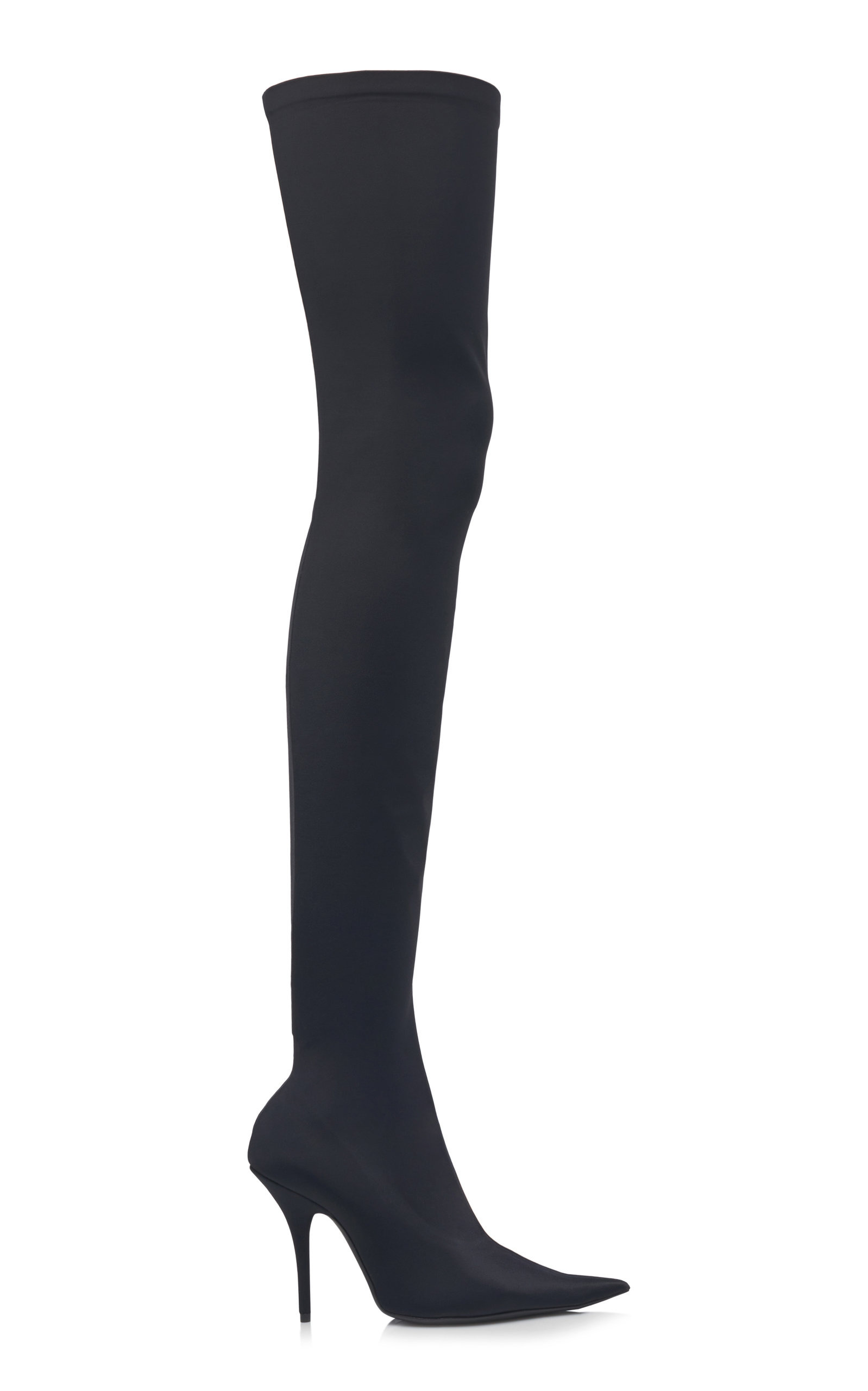 Knife Jersey Over-The-Knee Pumps black - 6