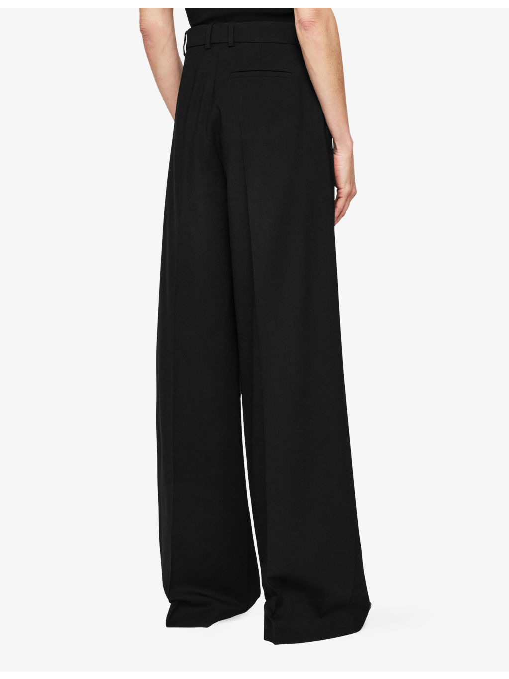 Alana Wide-Leg Stretch-Wool Trousers - 4