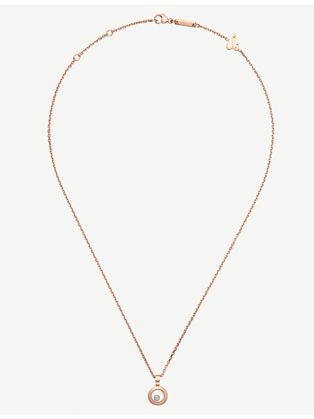 Happy Diamonds Icons 18ct rose-gold and diamond pendant - 2