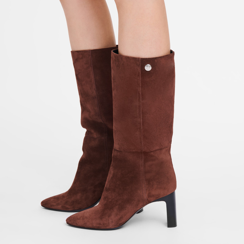 Longchamp Allure Heel boots Burgundy - Leather outlook