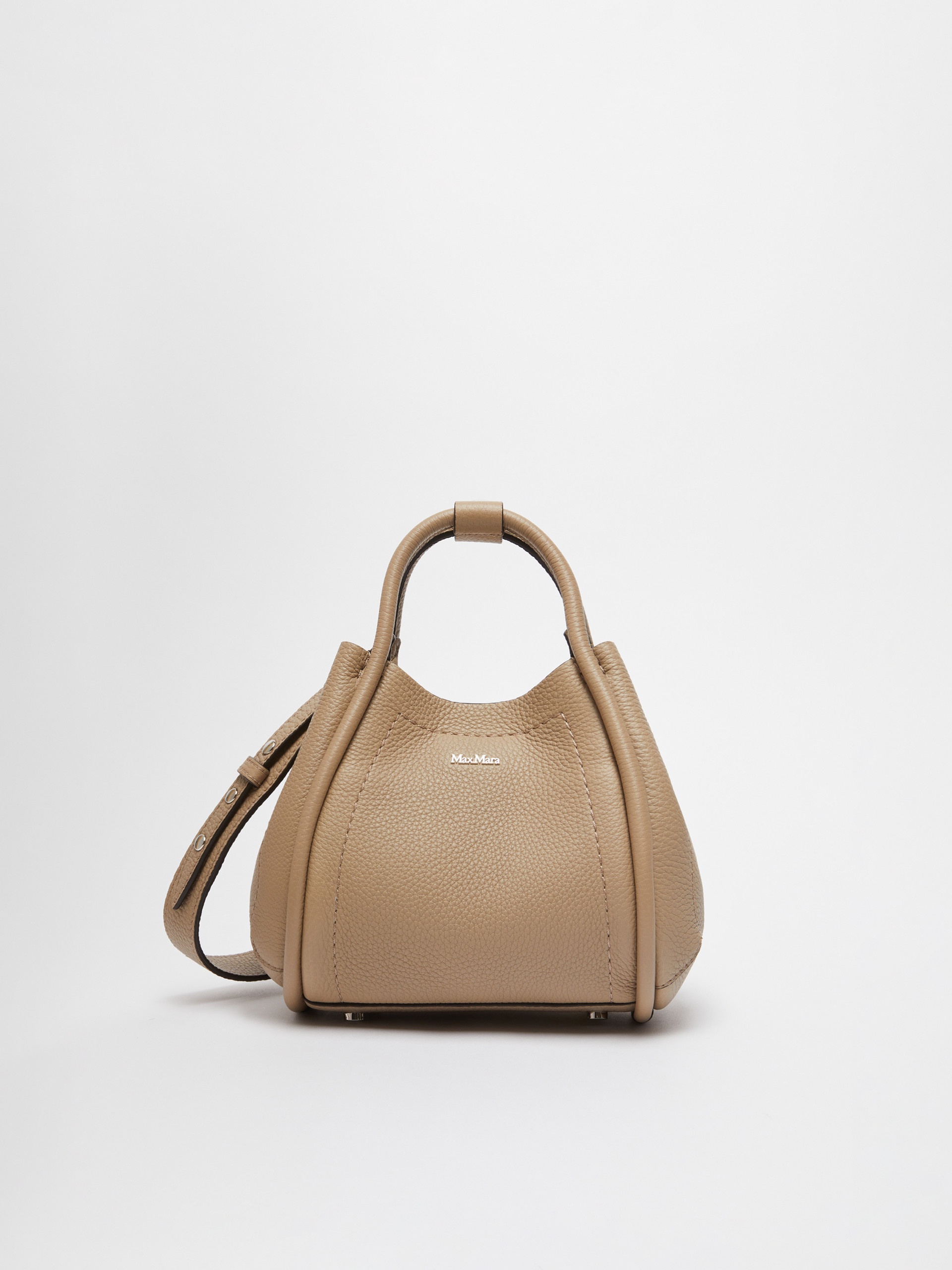 DRUMMEDMARINEXS Extra-small leather Marine bag with deerskin print - 4
