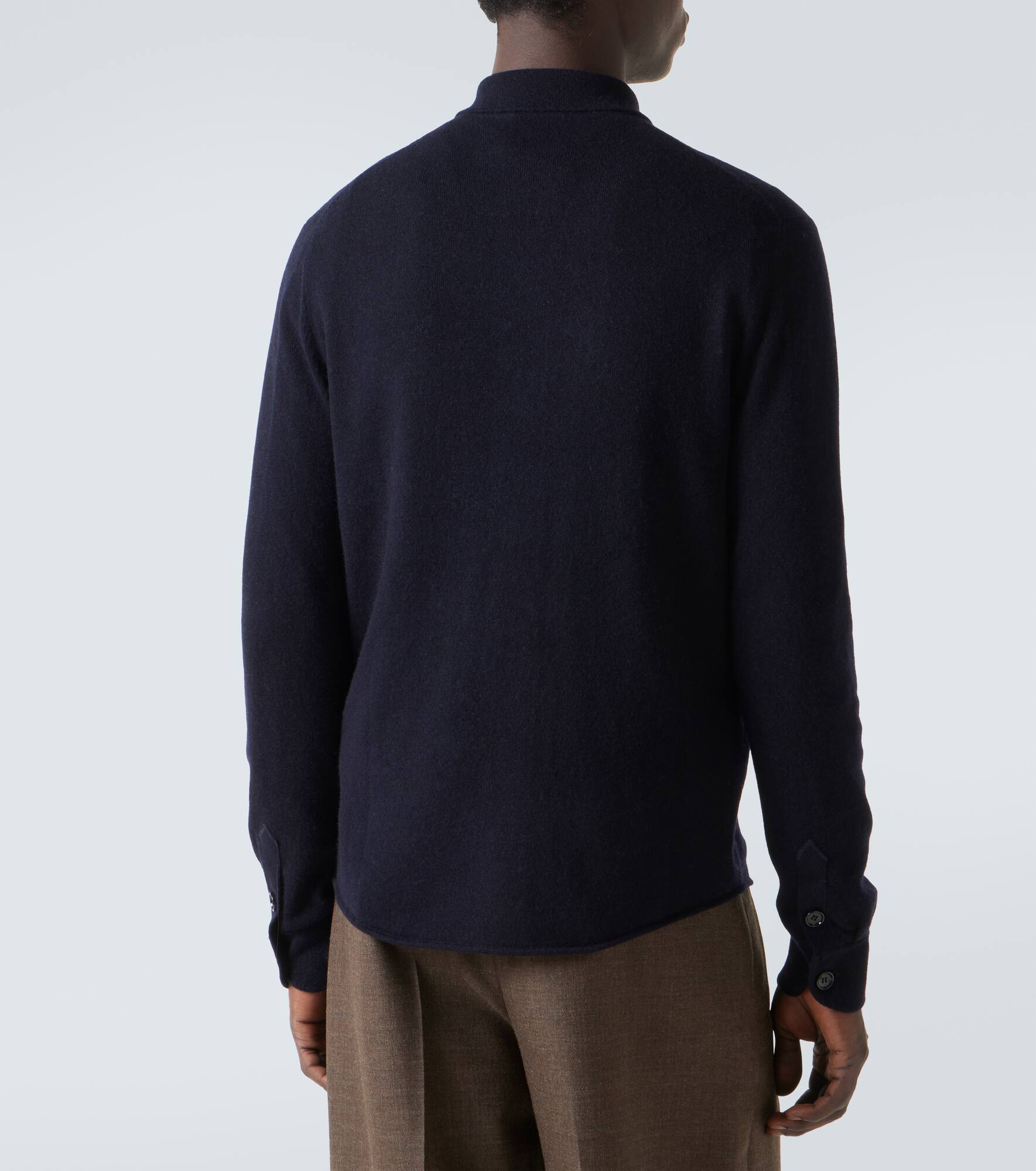 Wool and cashmere overshirt - 4