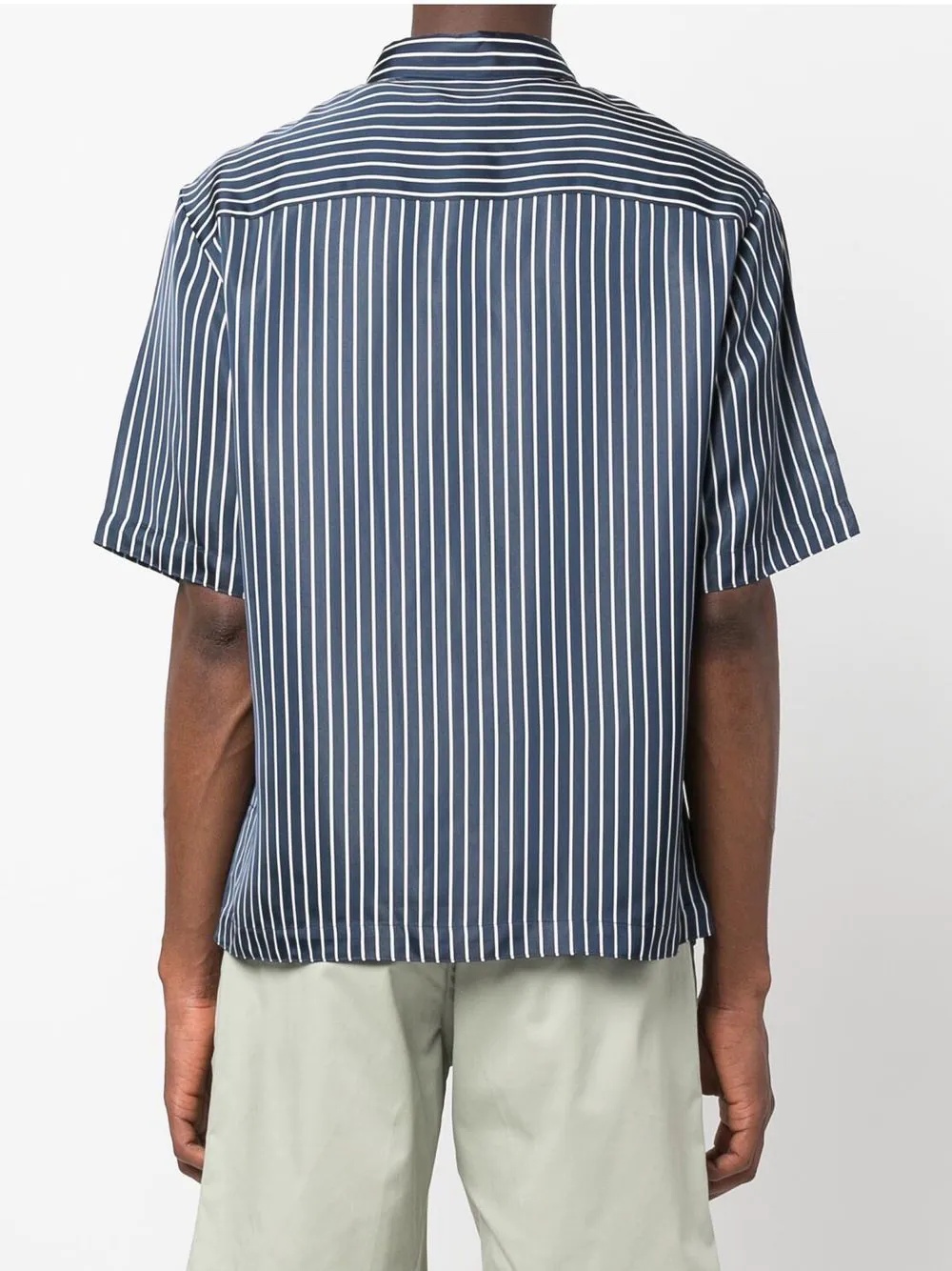 striped short-sleeve shirt - 4