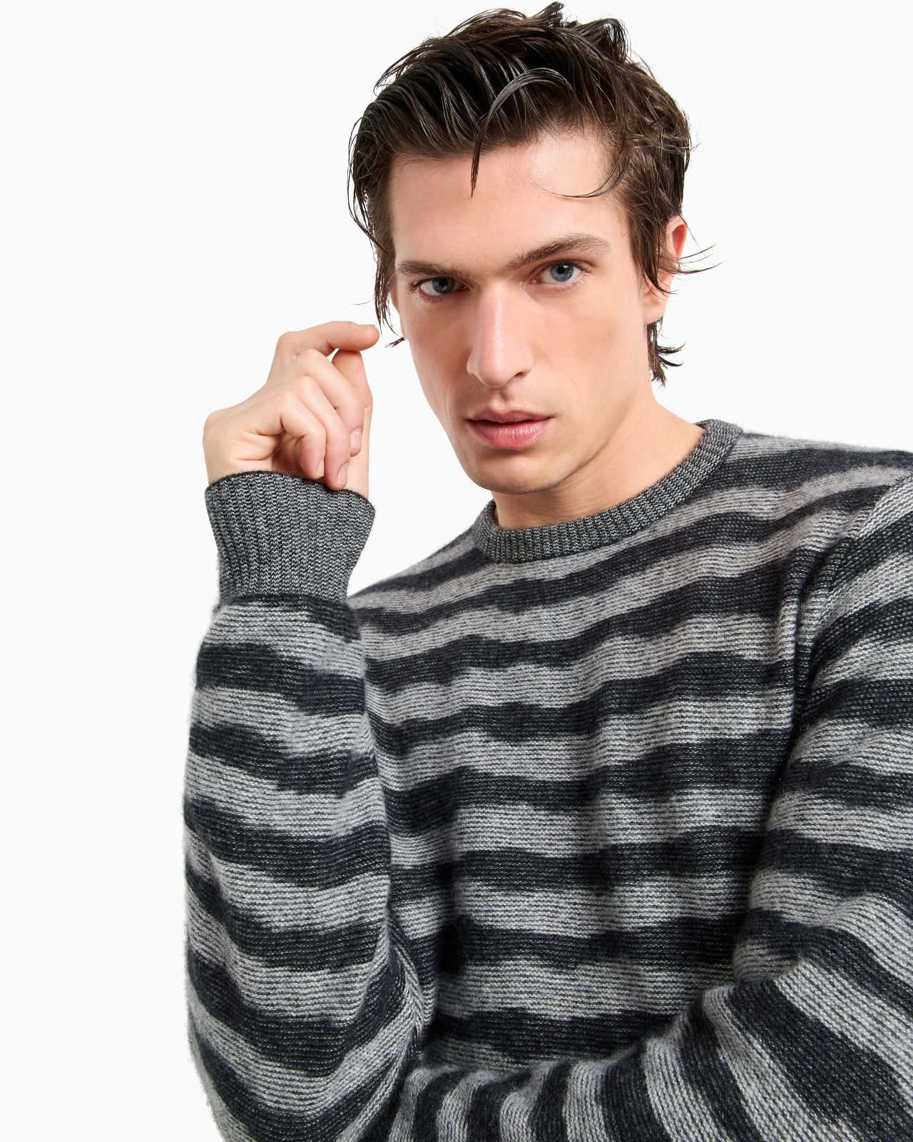 CASHMERE, VISCOSE AND SILK-BLEND JACQUARD CREW-NECK JUMPER - 5