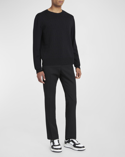 Valentino Men's Tonal Toile Icongraphe Wool Sweater outlook