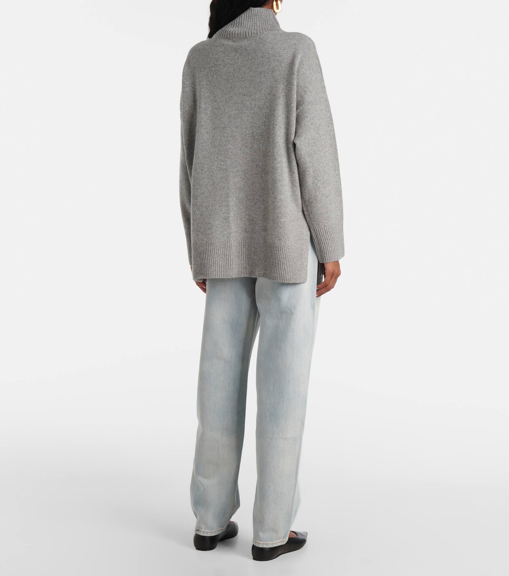 Wool and cashmere turtleneck sweater - 3