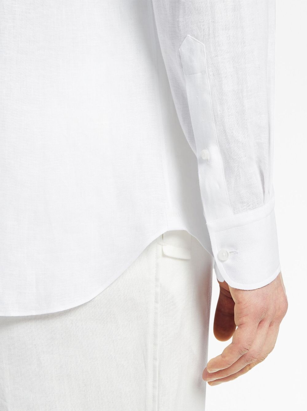 long-sleeve linen shirt - 5