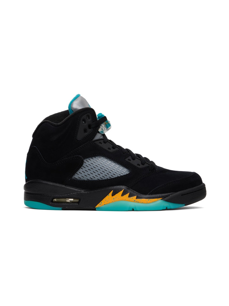 Black Air Jordan 5 Retro Aqua Sneakers - 1