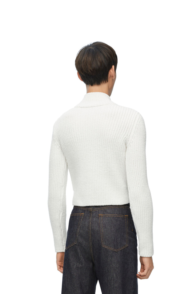 High neck sweater in wool blend 4