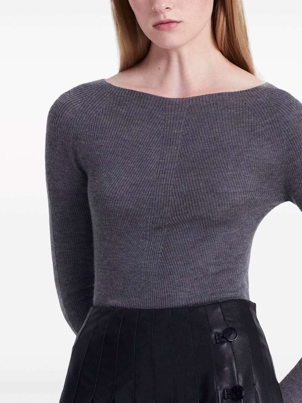 Lee logo-embroidered cashmere jumper - 5