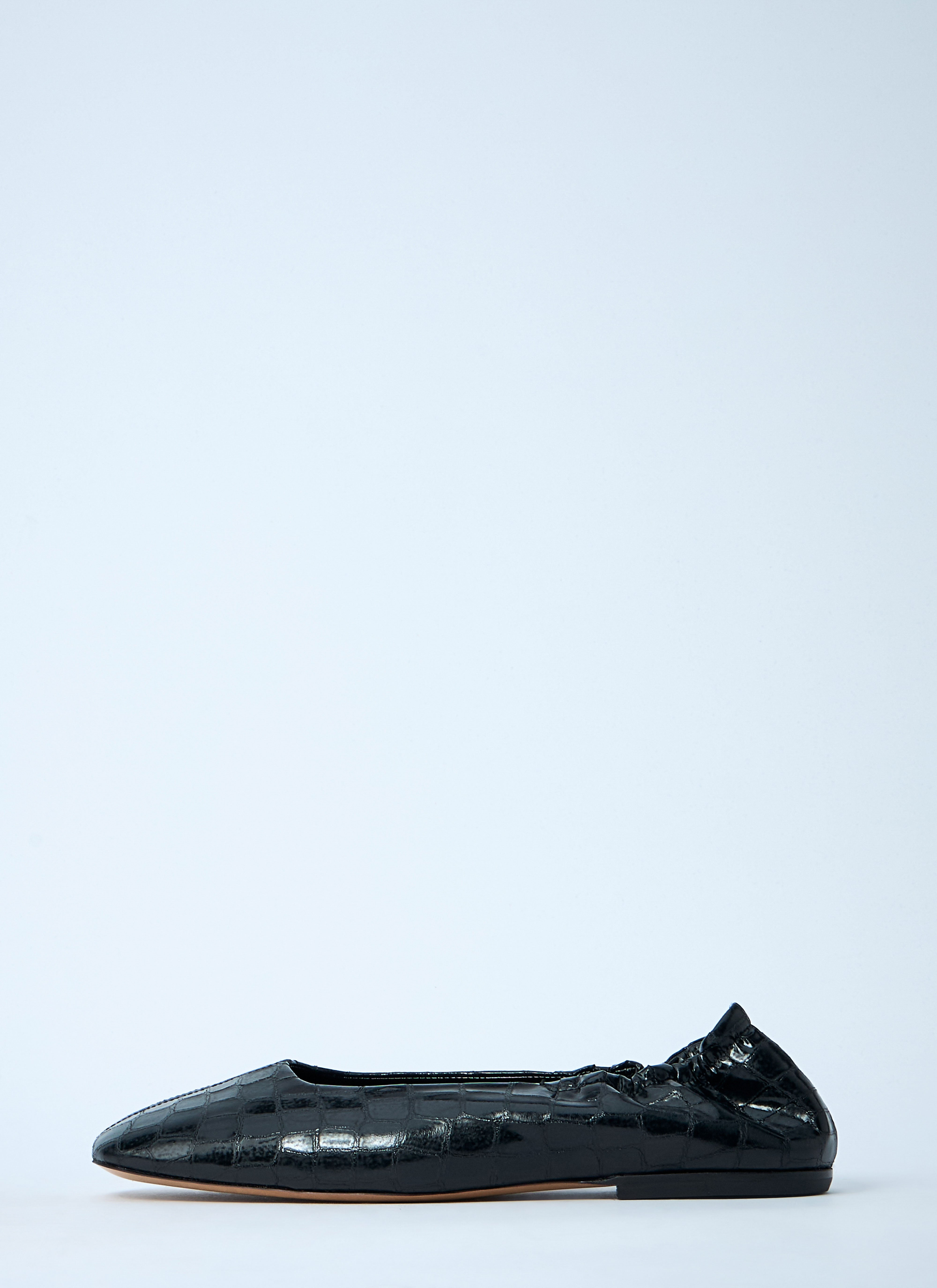 Dries Van Noten Women Croc-Embossed Ballerina Flats - 4
