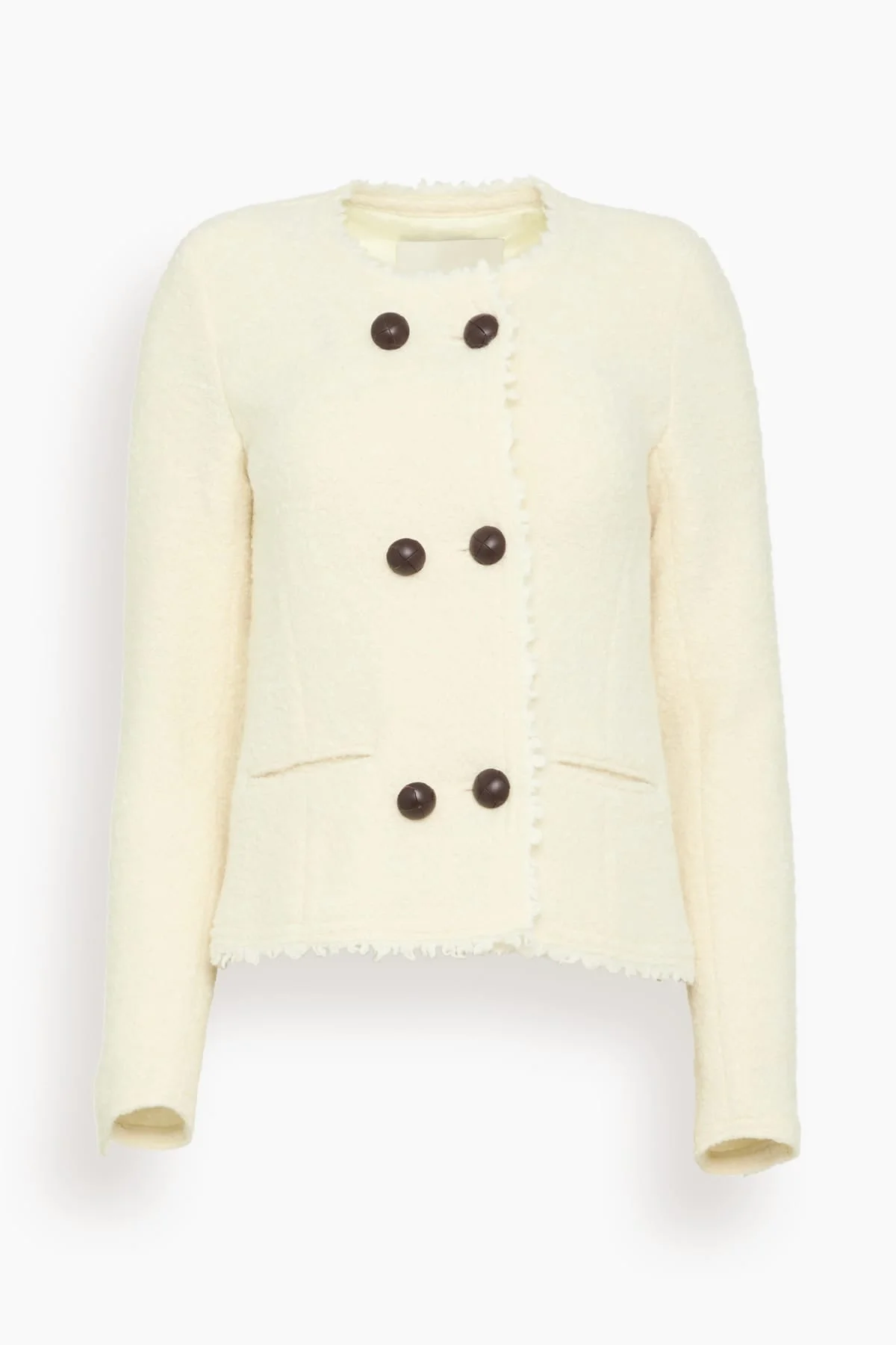 Suely Boucle Blazer in Ecru - 1