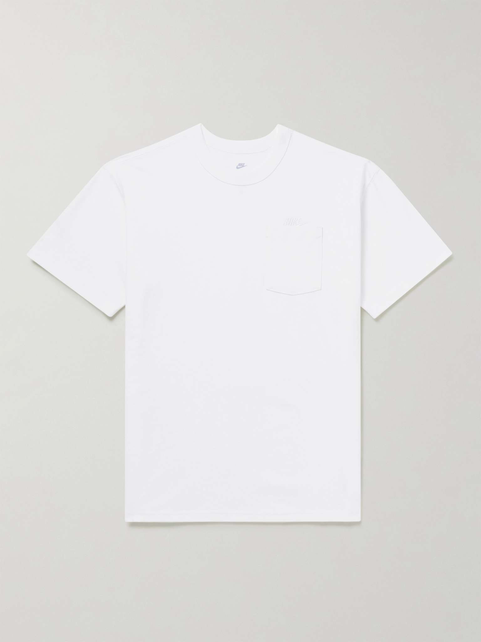 Sportswear Club Logo-Embroidered Cotton-Jersey T-Shirt - 1