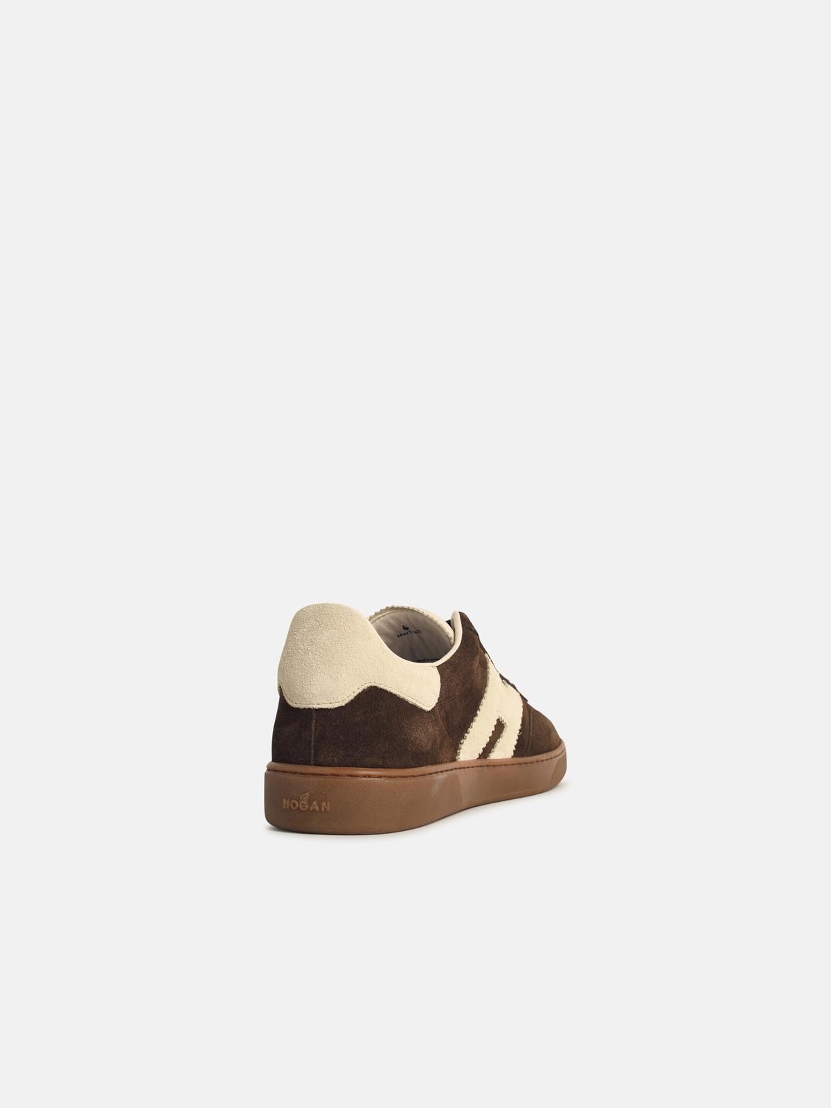 'COOL' BROWN SUEDE SNEAKERS - 3