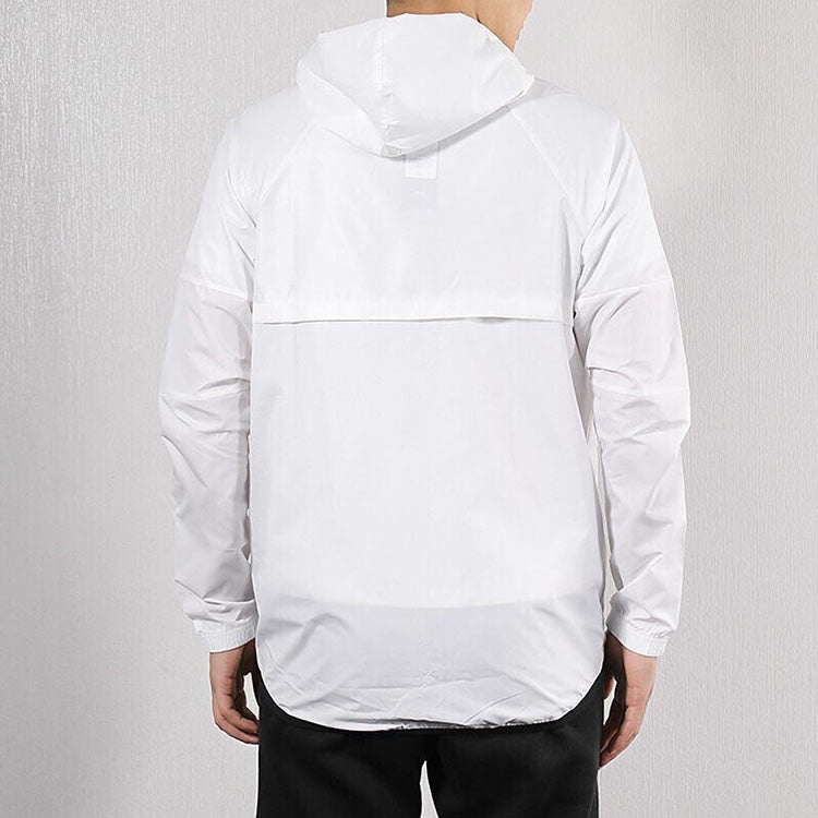 adidas Stripe Casual Sports Hooded Jacket White DU1962 - 5