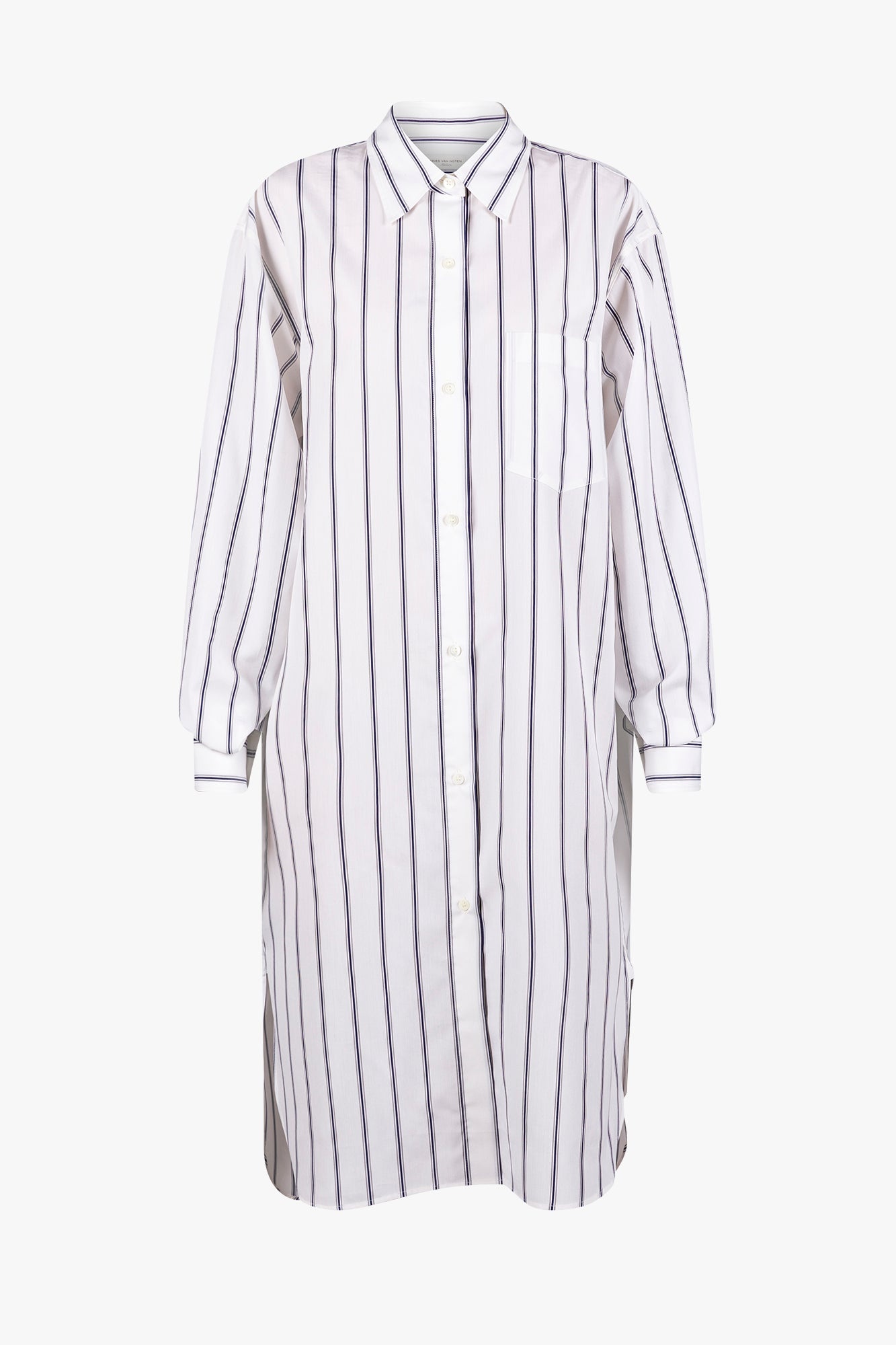 STRIPED SHIRT DRESS - 1