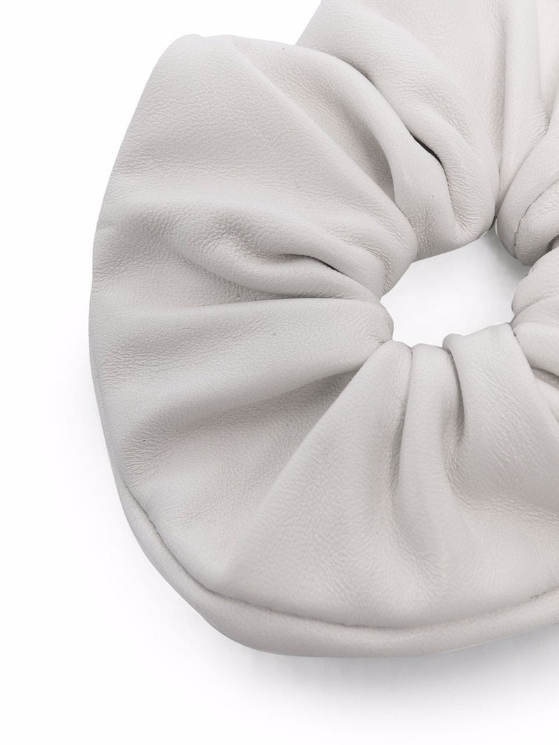 MANOKHI textured leather scrunchie outlook