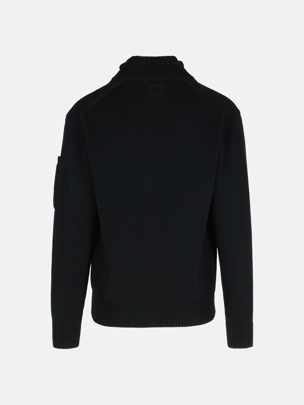 'LENS' BLACK COTTON JACKET - 3