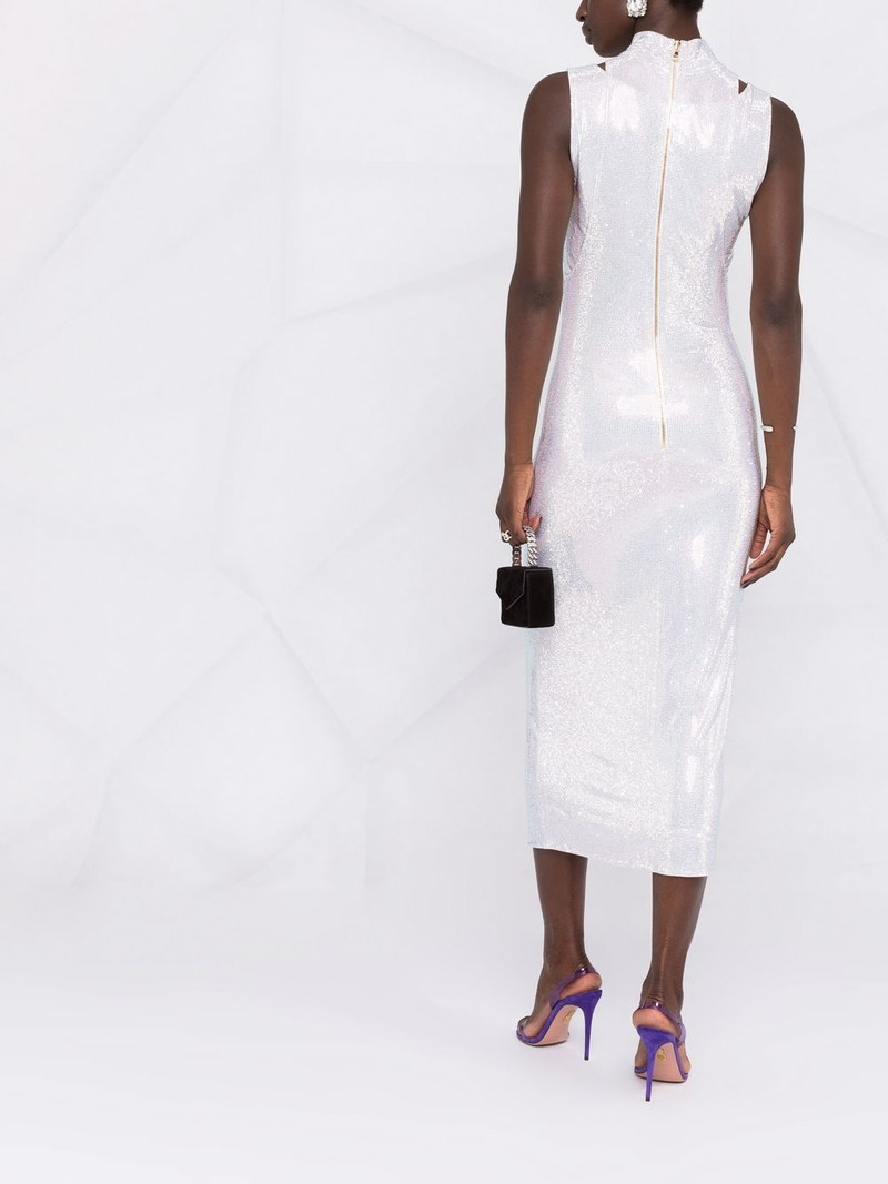 embellished mid length dress 6