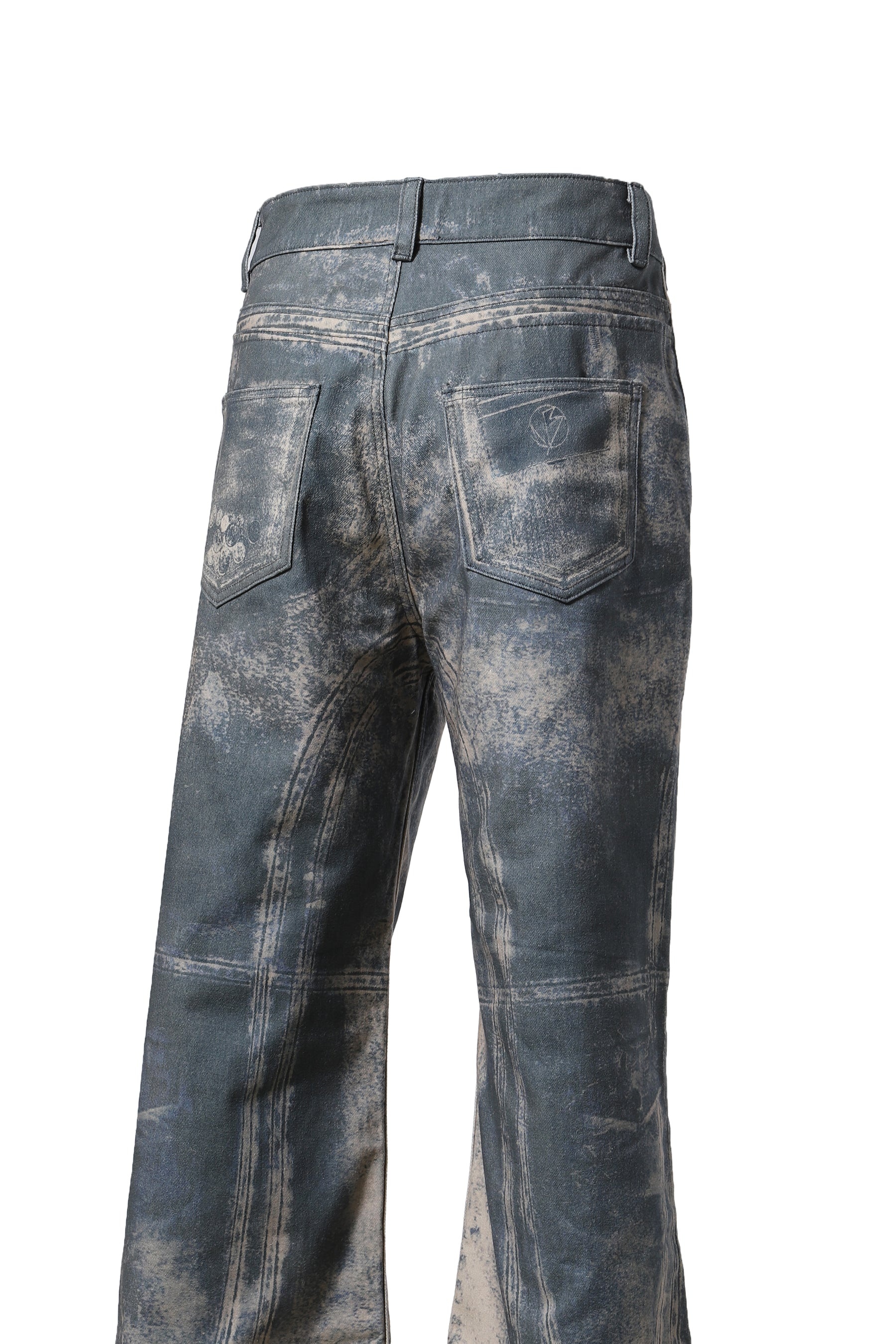 PRINTED DENIM / IND USED LOOK PRINTED - 5