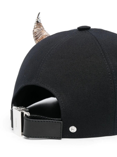 Givenchy horn-detail canvas cap outlook