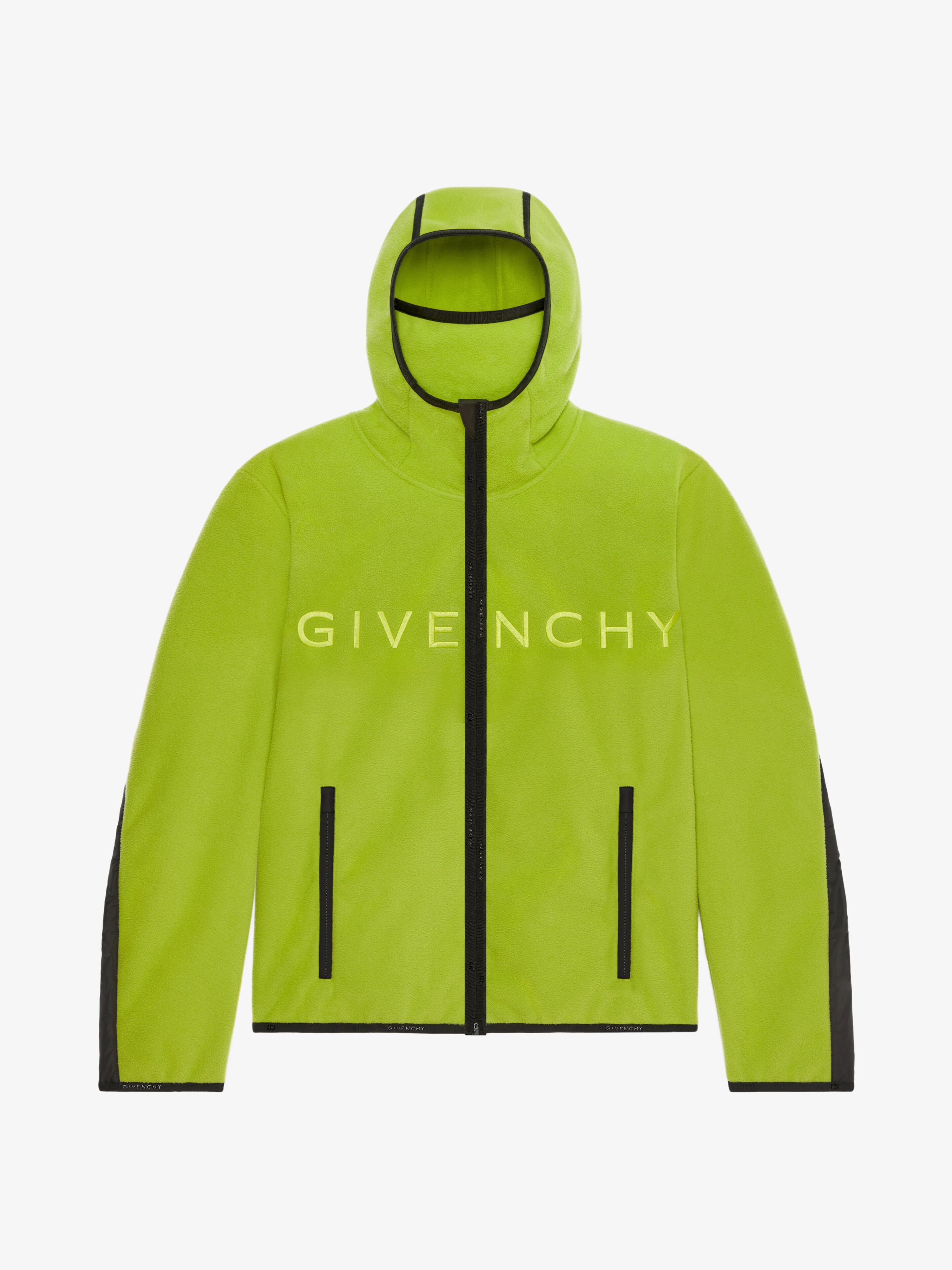 GIVENCHY FLEECE JACKET WITH HOOD - 1